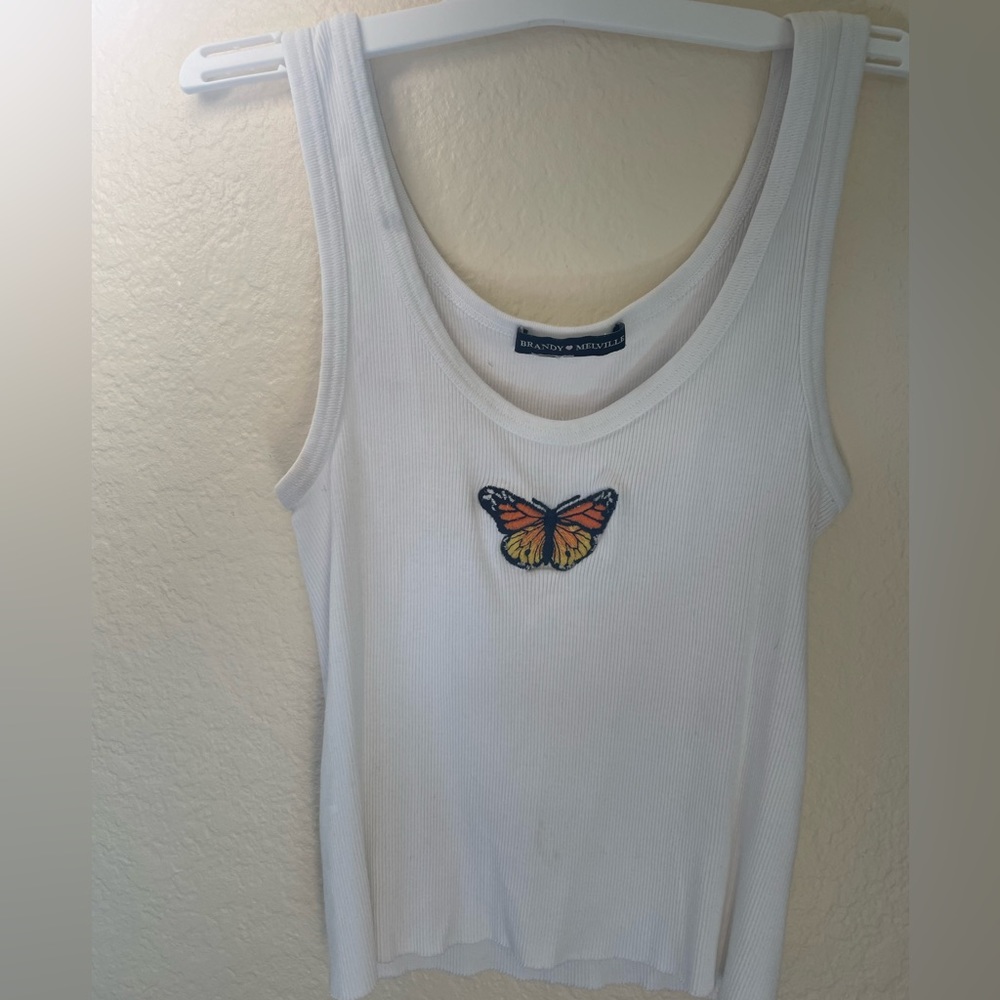 Brandy Melville butterfly tank top